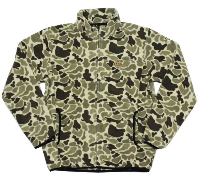 ART SIDE  ''LIFESTYLE'' ワッペン付 フリースジャケット ダックカモ