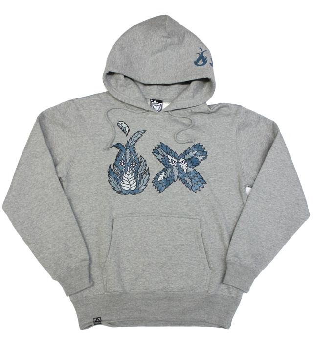 ART SIDE×BIGFOOT "ロゴ" Hoodパーカー2色展開　グレー