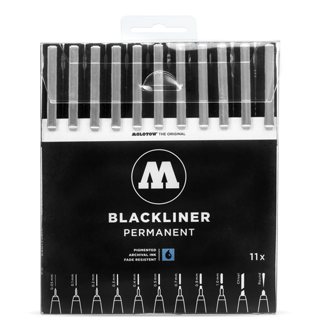 MOLOTOW  Blackliner ブラックライナー COMPLETE SET