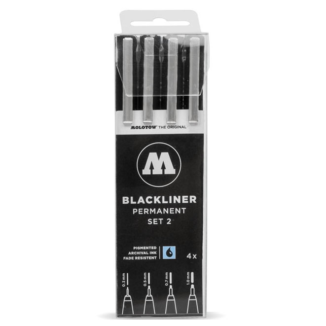 MOLOTOW  Blackliner ブラックライナー Set 2