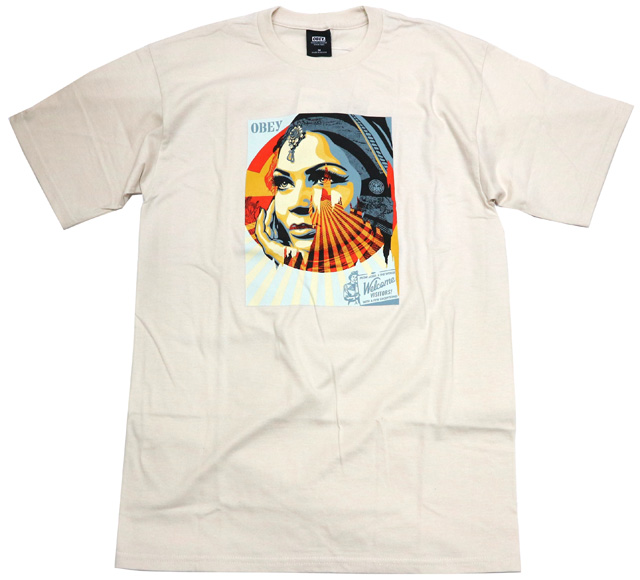 OBEY  ''TARGET EXCEPTIONS'' プレミアム Tシャツ ナチュラル