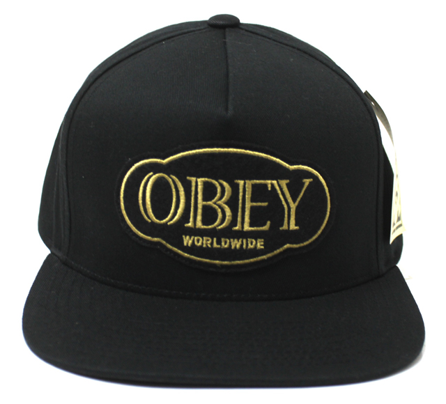 OBEY GLOBAL スナップバック CAP ブラック　