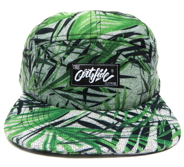 ARTSIDE ''スクリプト'' 植物　5パネルCAP グリーン2