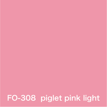 Flame orange piglet pink light FO-308