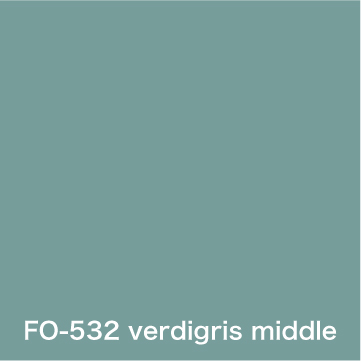 Flame orange verdigris middle FO-532