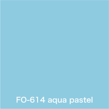 Flame orange aqua pastel FO-614