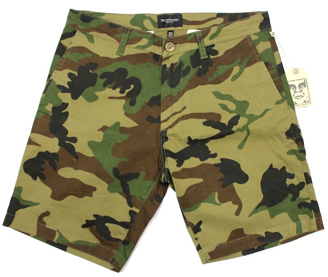 OBEY   TRACK Camo ショートパンツ
