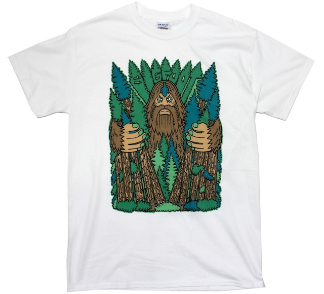 BigFoot Tシャツ　01 ホワイト×グリーン