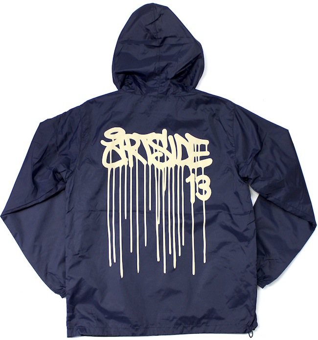 ART SIDE 'CASPER' DRIP ナイロンフード ジャケット01　3色展開