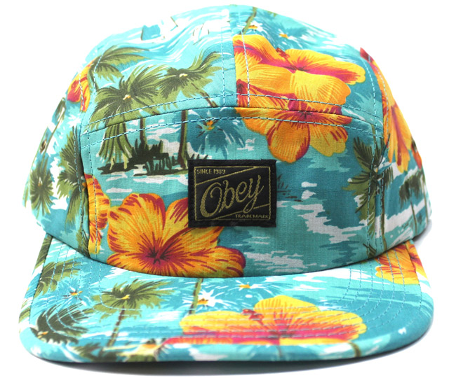 【SALE】 OBEY MAUI 5パネル　CAP オーシャン