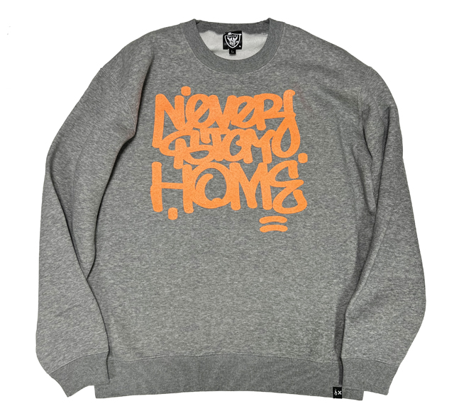 ARTSIDE ROGUEデザイン ''NEVER STAY HOME'' クルースウェット　4色展開