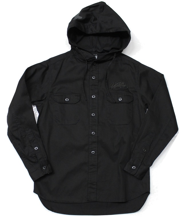 ART SIDE  Vandalism L/S　フードシャツ　ブラック