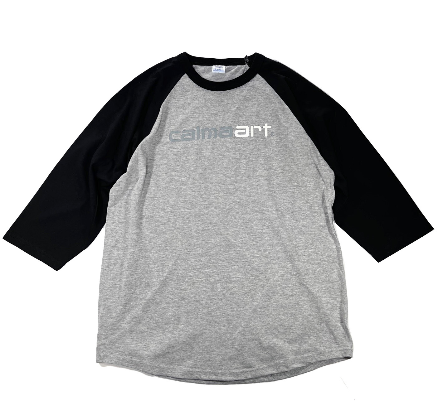 calmaart ロゴ ラグラン3/4スリーブ Tシャツ 4色展開