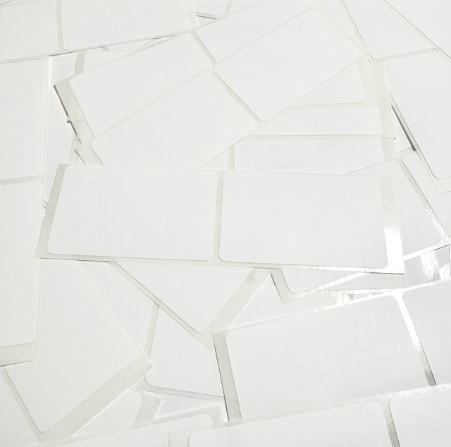 calmaart別注ブランク - "MINI WHITE" - 30枚入り　エッグシェルステッカー