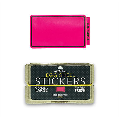 ''EGGSHELL STICKER'' Pink Border Blanks   80枚入り