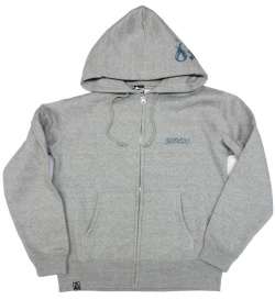 ART SIDE×BIGFOOT "ロゴ" ZIP Hoodパーカー2色展開　グレー