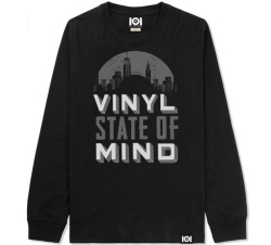 101apparel  "VINYL STATE OF MIND" ダウンロードカード付き  L/STシャツ