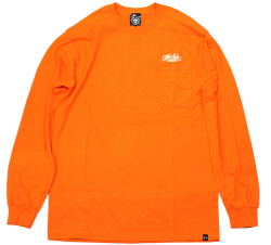 ARTSIDE COOK+WA2デザイン ''LIFE STYLE'' ポケット ロングスリーブTシャツ ブライトカラー 2色展開