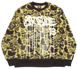 ART SIDE  "DRIP" クルースウェット ダックカモ