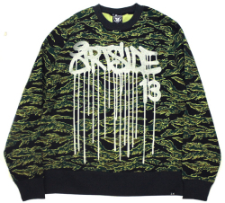 ART SIDE  "DRIP" クルースウェット タイガーカモ