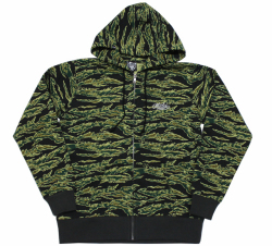 ARTSIDE WA2デザイン "スクリプトロゴ" Zip Hoodパーカー タイガーカモ