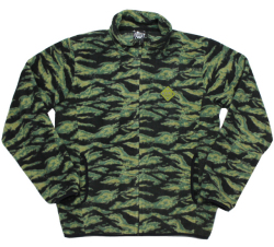 ART SIDE  ''LIFESTYLE'' ワッペン付 フリースジャケット タイガーカモ