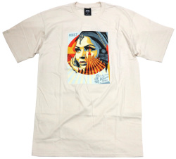 OBEY  ''TARGET EXCEPTIONS'' プレミアム Tシャツ ナチュラル