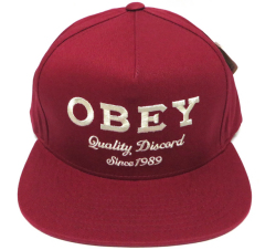 OBEY DISCORD スナップバック CAP カーディナル　