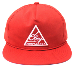 OBEY NEW FEDERATION スナップバック CAP レッド