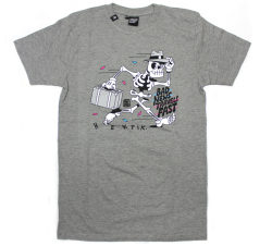HEKTIK "FLYING FORTRESS" Tシャツ ヘザーグレー
