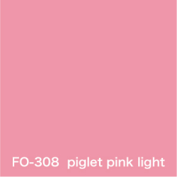 Flame orange piglet pink light FO-308