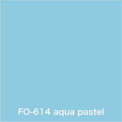 Flame orange aqua pastel FO-614