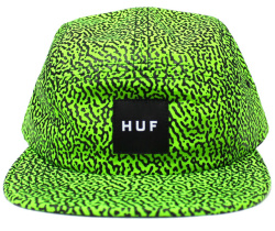 HUF  ''MEMPHIS BOX LOGO VOLLEY  ''　5パネルCAP ライム