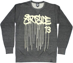 ART SIDE Casperデザイン"DRIP"クルースウェット　2色展開　9oz