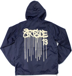 ART SIDE 'CASPER' DRIP ナイロンフード ジャケット01　3色展開