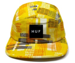 HUF  ''MOD VOLLEY''　5パネルCAP イエロー