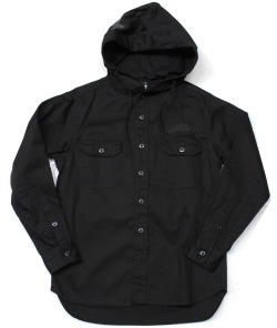 ART SIDE  Vandalism L/S　フードシャツ　ブラック