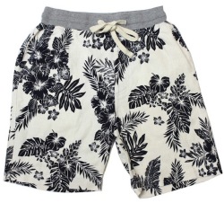 BMS ヘンプショーツ 南国柄ホワイト
