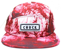 Chuck originals ''DYE TRYING'' 5パネルCAP　レッド
