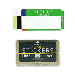MQ エッグシェル ステッカーシート WANT 限定 EGGSHELL STICKER'' Hello My Name Is ミックスパック 75枚入り