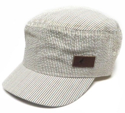 Kangol ストライプ　ワークキャップ CAP ブラウン