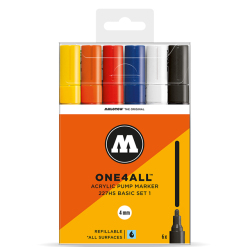 MOLOTOW ONE4ALL 227HS  ベーシックキット1 Pump Marker6本セット