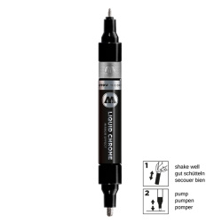 MOLOTOW ''LIQUID CHROME'' ツインマーカー 1.5mm/ 4mm
