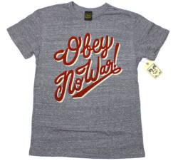 OBEY  ''No War'' Tシャツ3色展開