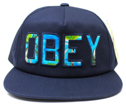 【SALE】 OBEY  ストラップバック CAP ''WHARF''　ネイビー