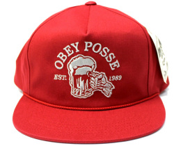 OBEY After Midnight スナップバック CAP　レッド