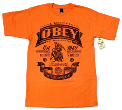 OBEY  ''AUTHENTIC REAPER''Tシャツ 2色展開
