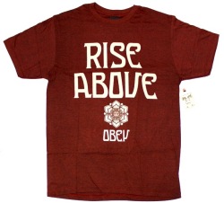 OBEY  ''RISE ABOVE'' Tシャツ 2色展開