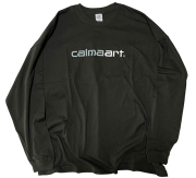 calmaart ロゴ LS 長袖Tシャツ 4色展開 ビッグシルエット