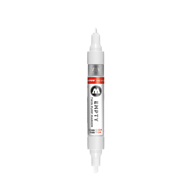 MOLOTOW 224 EMPTY  空マーカー ツインパンプ 1.5mm 4mm